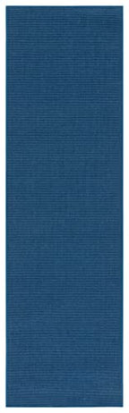 Martha Stewart x SAFAVIEH Area Rug Collection - 2'3" x 8' Runner, Blue, Sisal & Jute, Farmhouse Style, Ideal for Living Room, Bedroom, Foyer, Hallway (MSR9501M) - color: Blue, size: 2'3" x 8' (Runner)