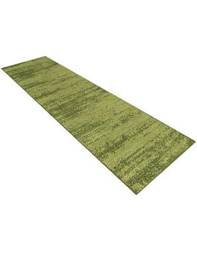 Rugs.com Angelica Collection Rug – 10 Ft Runner Green Medium Rug Perfect for Hallways, Entryways - color: Green, size: 2'7" x 10' (Runner)
