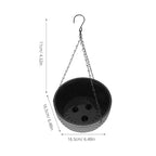 2Pcs Hanging Planter Plastic Honeycomb Rattan Weave Plant Basket for Use Deep Color