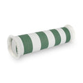 Hofdeco Premium Coastal Hampton Outdoor Performance Bolster Pillow Cover Only, 6"x20" Water Repellent, UV and Fade Resistant for Backyard, Couch, Poolside, Green Woven Beach Stripes - color: Green Beach Stripes 6"x20"