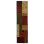Mohawk Home Alliance Modern Geometric 2' x 8' Area Rug - Red - Perfect for Living Room, Dining Room, Office - size: 2' x 8' (Rectangular)