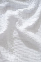Muslin Blanket - Pure 100% Turkish Cotton Airy Soft Light Versatile Gauze Throw Blanket for Bed, Couch, Sofa (White, King Size (95" x 110" inch)) - color: White, size: King Size ( 95" x 110" inch )