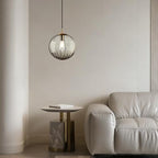 Modern Smoke Grey Glass Pendant Light, Kitchen Island Lighting Single Globe Pendant Light Fixtures Century Kitchen Island Pendant Lighting for Bedroom Living Dining Room Light Fixture （Without Bulb） - color: BW-Smoky Gray-1 Light-1PC