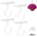 2.5in Ceiling Hooks for Hanging Plants 4Pack,White - color: White, size: 2.5In 4Pack