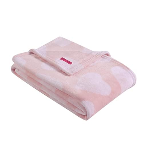 Betsey Johnson - Throw Blanket, Buttery-Soft Throw Blanket for Couch or Bed, Boldly Plush & Oversized Bedding (Dotted Heart Pink, 50" x 70") - color: Dotted Heart Pink