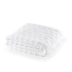 Velvet Plush Jacquard Tile Throw Blanket for Couch - Buttery Soft, Cozy Throw, for Women (Bright White, 50" x 60") - color: Bright White