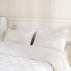 JELLYMONI Pillowcases Body Size White 1 Pack Boho Plaid Bed Pillow Covers 20x54in Polyester Envelope Pillow Shams Tufted Bohemian Jacquard Knit Textured (Pillows are not Included) - color: 04 - White - Grid, size: 54" x 20" (Pack of 1)