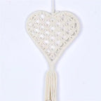 Elegant Macrames Woven Wall Hangings Tapestrys Tassels Cotton Rope Heart Shaped Dreamcatchers Wedding Decorations Wall Hangings Tapestrys