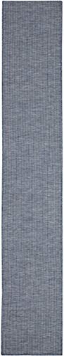 Nourison Home Positano Navy Blue 2'2" x 12' Area Rug - Easy Clean, Non Shedding, Bed Room, Living Room, Dining Room, Kitchen (12' Runner) - color: Navy Blue, size: 2'2" x 12' (Runner)