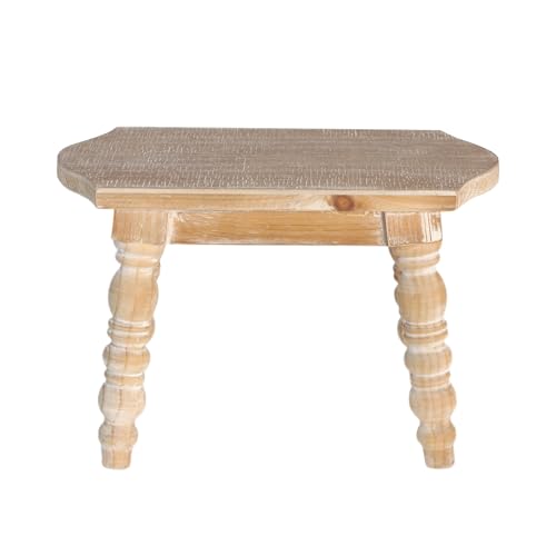 dwellington Wooden Bathroom Wood Foot Stool for Adults Kids, Bedside Step Planter Stool for Kitchen(Natural) - color: Natural