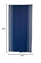 Doorway Curtain (W33.5'xH66.9') Takumi Tapestry Japanese noren Room Divider (Dark Navy) - color: Dark Navy