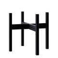 FaithLand Mid Century Plant Stand Indoor Outdoor (EXCLUDING 12" Plant Pot) , Hold Up to 12 Inch Planter, Metal Planter Stand, Potted Plant Holder, Black - Fits Snake Plant - Upgraded Design. - size: 12 inch