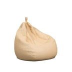 Big Joe Tuffet Weatherproof Bean Bag Chair, Natural Basket Weave, Breathable Weather Resistant Fabric, 2.5 feet Teardrop - color: Natural, size: Tuffet