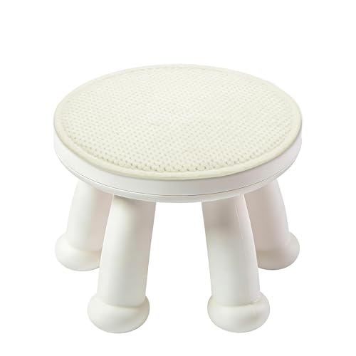 uxcell Round Stool Cushion, 10 x 10 Inch Round Seat Pads with Elastic Straps, Anti-Slip Soft Round Pad Chair Seat Cushions for Dining Chairs Kitchen Bar High Stool, White - color: White, size: 10 x 10 Inch