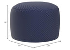 Asuprui Pouf Ottoman Unstuffed Ottoman Foot Rest No Filler Foot Stool 20x20x12 Inches Fuzzy Chair Floor Pouf Chair with Storage for Living Room Bedroom Navy Blue - color: Navy Blue