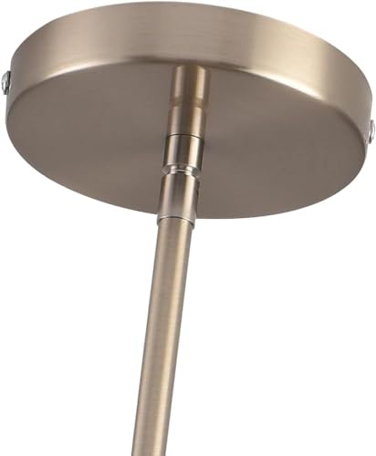 Brushed Nickel Pendant Lights,Modern Farmhouse Pendant Light,Light Fixture Kitchen Pendant Mini Hanging Light for Sink Island,Adjustable Height,Home Décor Lighting(Brushed Nickel 1 pack Stem Rod) - color: Brushed Nickel 1 pack Stem Rod
