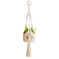 5.9 Inch Macrame Plant Hanger - Hanging Planter for Indoor Plants, Boho Decor Hanging Plant Holder with Tassels