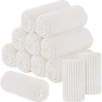 Buryeah 12 Pcs Flannel Throw Blanket Bulk 50 x 60 in Sleepover Blanket Outdoor Wedding Throw Lightweight, Oeko-tex Standard 100 Certified for Sofa Homeless Gifts (Cream White) - color: Cream White
