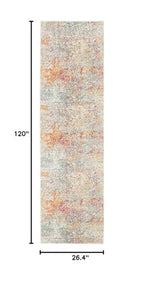 SAFAVIEH Madison Collection Runner Rug - 2'2" x 10', Grey & Turquoise, Modern Abstract Design, Non-Shedding & Easy Care, Ideal for High Traffic Areas in Living Room, Bedroom (MAD460G) - color: Grey/Turquoise, size: 2'2" x 10' (Runner)
