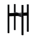 FaithLand Mid Century Plant Stand Indoor Outdoor (EXCLUDING 10" Plant Pot), Metal Planter Stand, Potted Plant Holder, Black, Hold Up to 10 Inch Planter - Fits Snake Plant - Upgraded Design. - size: 10 inch