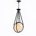Voyager 1-Light Matte Black Pendant, Hanging Pendant Light with Rope Detailing & Smoked Glass Shade in Modern Industrial Style, Adjustable Hanging Length & Sloped Ceiling Adaptable - color: Voyager - 1 Light