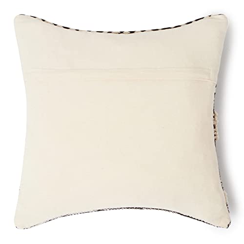 · REDEARTH · Handmade Boho Throw Pillow Covers - Bohemian Chic Farmhouse Style - Accent Woven Indoor and Covered Patio Pillow Cushion Cases for Couch, Bed, Chair, Sofa, Benches – Set of 2-18"x18" - - color: Char Delineate Black, size: 18" x 18" (Pack of 2