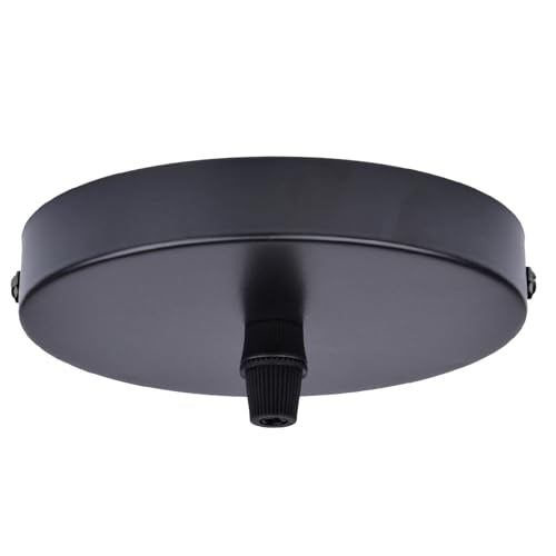 Arturesthome 4.7" Black Ceiling Canopy Light Kit Rewind Single Hole with Hardware,Ceiling Plate for Pendant Lighting or Chandelier,Easier to Install Than Standard Canopies - color: Black, size: 4.7 Inch