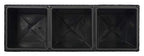 SAFAVIEH Outdoor - Rita Black Wicker 3-Tier Plant Stand with Baskets, Vertical Flower Rack Planter Shelf for Patio, Balcony, Garden, 32.28"W x 11.02"D x 24.8"H (PAT7705A) - color: Black