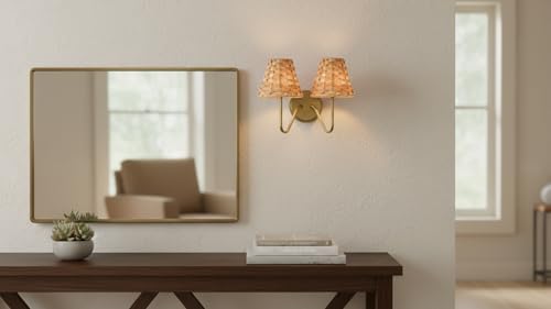 Aspen Creative 51001 Empire Clip On Chandelier Natural Banana Leaf Lamp Shade, 3" Top x 6" Bottom x 4-3/4" Slant Height - color: Banana Leaf