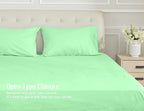 Sunflower Queen Pillowcases Set of 2, 100% Cotton Queen Size Pillow Cases 2, 20×30 inches Green Ash, Soft and Breathable - color: Green Ash, size: Queen (20"x30")
