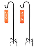 Ottsuls Shepherd-Hooks Adjustable for Bird-Feeder Lantern Plant-Hook Garden-Stake - Plant Stand Hanger for Outdoor Flower Basket, Bird Feeder Hanger Weddings Decor - size: 92 INCH, style: A-2 Pack