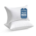 FAVRIQ 14 x 22 Pillow Inserts (Set of 2) - Premium Square Interior Sofa Throw Pillow with 100% Cotton Cover - Decorative Pillow Insert Pair - White Couch Pillow - size: 14x22 Inch