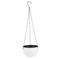 Hemoton 6.5 Inch Hanging Planter with Honeycomb Rattan Design Plastic Flower Pot for Indoor Outdoor Garden Balcony with Drainage Hole
