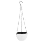 Hemoton 6.5 Inch Hanging Planter with Honeycomb Rattan Design Plastic Flower Pot for Indoor Outdoor Garden Balcony with Drainage Hole