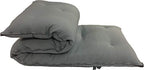 Twin Size Traditional Japanese Floor Futon Mattresses, Tatami Foldable Cushion Mats, Yoga, Meditation 80 x 39 x 3 (Gray) - color: Grey