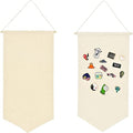 2pcs Cotton Canvas Wall-Mounted Brooch,Wall Hanging Jewelry Display Storage Set for Pin and Brooch Collections (B) - color: B