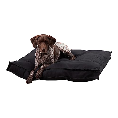 South Pine Porch Mila Square Tufted Pillow Style Dog Bed, Black, Large (40" x 40") - color: Black, size: Large (40" x 40")