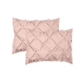 Elegant Comfort 2-Pack Sham Set Pinch Pleat Design, 1500 Premium Hotel Quality Microfiber, Stylish Design-Easy Care, Wrinkle and Stain Resistant, 2-Piece Sham Set, Pleated Standard/Queen, Light Pink - color: Light Pink, size: 26" x 20" (Pack of 2)