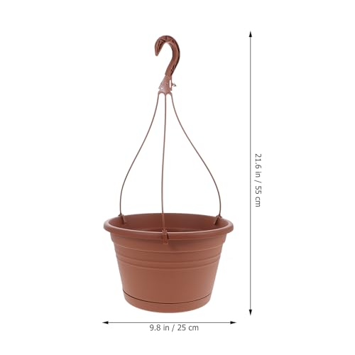 3Pcs Hanging Hanging Plant Pot Basket with Drainage Holes for Home Balcony Pots