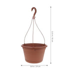 3Pcs Hanging Hanging Plant Pot Basket with Drainage Holes for Home Balcony Pots