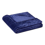 Amazon Basics Throw Blanket, Ultra-Soft Flannel Fleece Microfiber, Cozy for Couch Sofa Bedroom, Fade-Resistant, 50 x 60 Inches, Navy - color: Navy, size: 50 x 60 inches