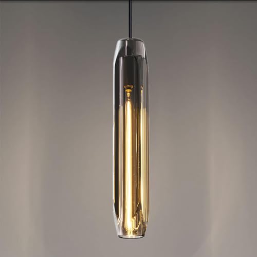 Pendant Lights Kitchen Island Pendant Lights Pendant Light fixtures Kitchen Pendant Light pendent Light 15" Smoke Gray Crystal lampshade Island Pendant Lights for Kitchen - color: Smoke Gray,Copper color