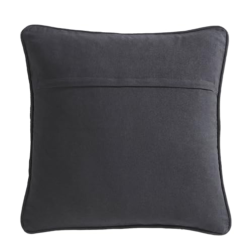 Boho Living 18x18 Black Throw Pillow Covers with Pillow Insert Included, Pack of 1 - color: Black, size: (1) 18" x 18" Pillow Cover With Insert