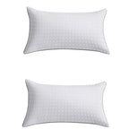 TTusavi 12"x20"Pillow Inserts Set of 2 with 100% Cotton Cover Decorative Square Throw 12x20 Pillows for Couch, Sofa and Bed - White(2, 12x20) - size: 12x20
