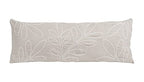 Sweet Jojo Designs Boho Botanical Leaf Body Pillow Case Cover (Pillow Not Included) - Gender Neutral Ivory Cream Beige Tan Off White Taupe Linen Woodland Farmhouse Floral Leaves Bohemian Garden - color: Linen Leaf