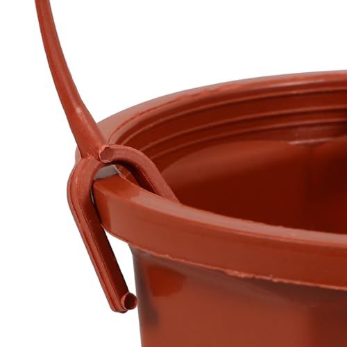 YARNOW Hanging Planters 10 Pack, 3.5 Inch Plastic Plant Pots with Drainage Holes and Hooks for Indoor Balcony Patio Garden