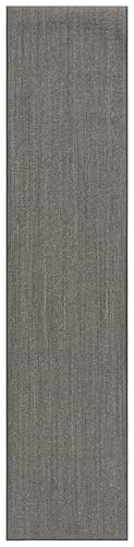 Martha Stewart x SAFAVIEH Area Rug Collection - 2'3" x 10' Runner, Charcoal, Sisal & Jute, Farmhouse Style, Ideal for Living Room, Foyer, Bedroom, Hallway (MSR9501F) - color: Charcoal, size: 2'3" x 10' (Runner)