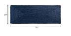 Super Area Rugs Farmhouse Jute Braided Rug - Reversible Natural Fiber- Eco Friendly Rug for Living Room - Kitchen - Entryway Hand Woven, Navy, Runner 2' x 6' - color: Navy Blue, size: 2' x 6' (Rectangular)