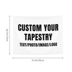 Personalized Tapestry Custom Tapestry Upload Images Banners and Signs Customize For Bedroom Tapestrys Decor Living Room Home - size: 37"L x 29"W