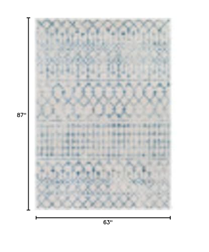 Livabliss Elsie Global Bohemian Area Rug,5'3" x 7'3",Dark Blue - color: Dark Blue, size: 5'3" x 7'3" (Rectangular)
